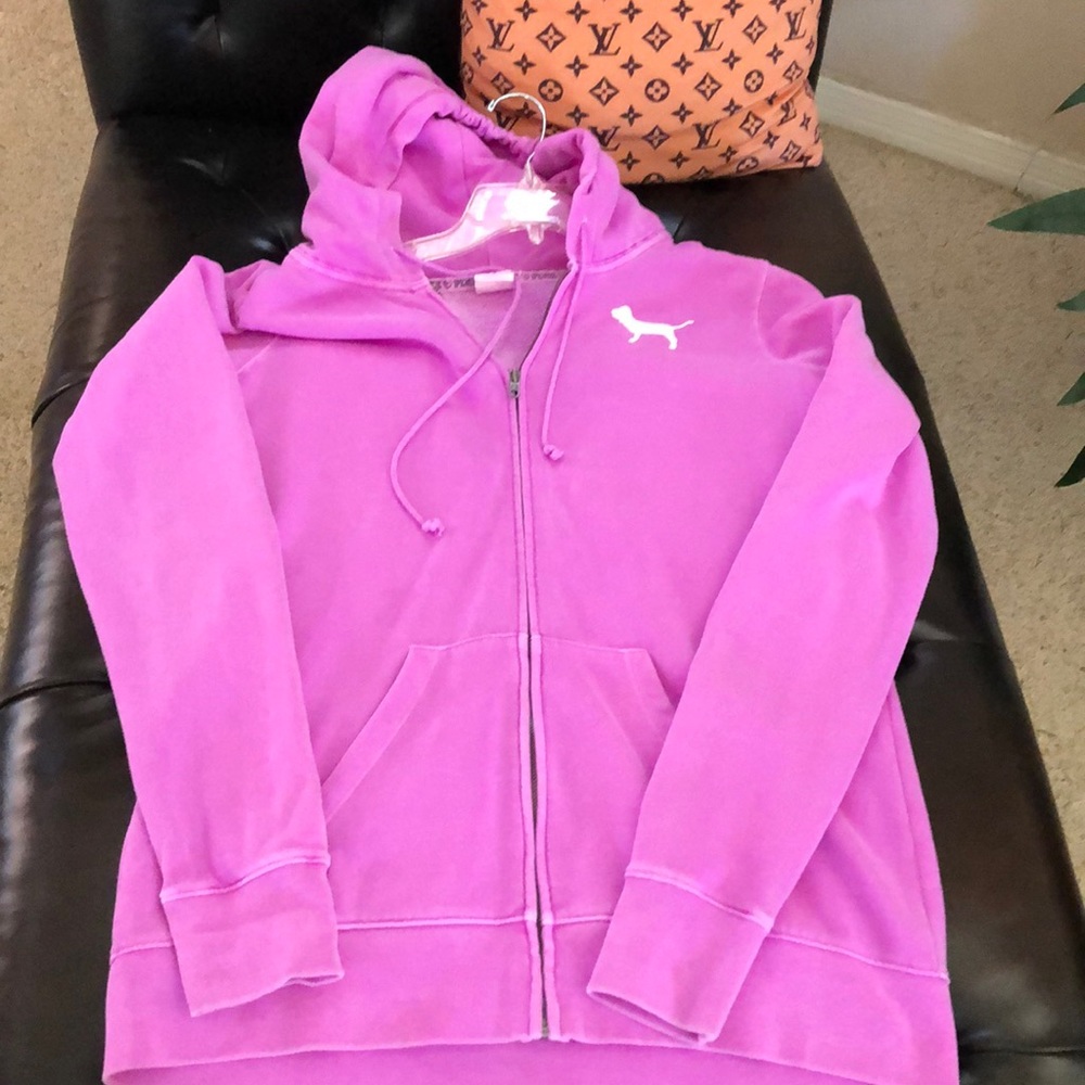 PINK lavender hoodie jacket